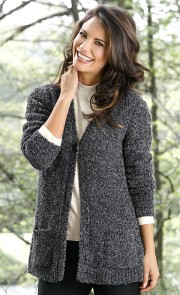 Bouclé-Jacke