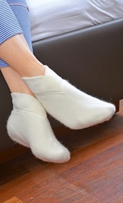 Angora Bettschuhe